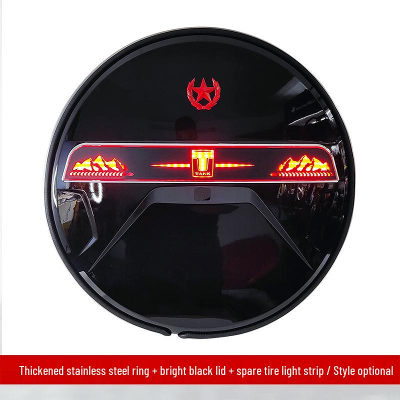 Светозащитная крышка запасного колеса в стиле G-Class из нержавеющей стали для Tank 300, для модификации и улучшения