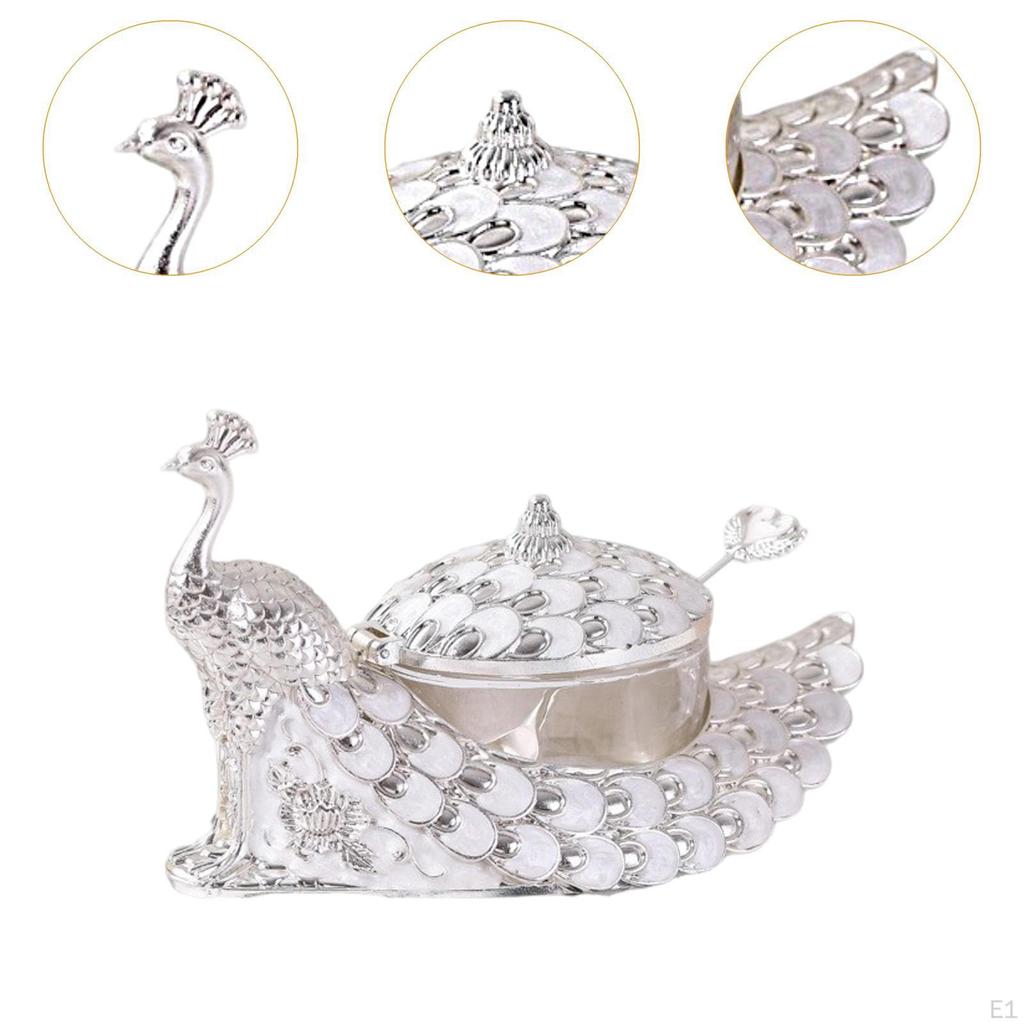 Condiment Canister Seasoning Jar Multipurpose Novelty Ornament Pot with Spoon for Home