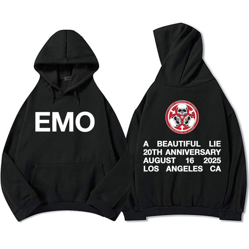 Рок-группа THIRTY SECONDS TO MARS Толстовки с капюшоном в стиле гранж с длинным рукавом Мужская и женская одежда Уличная одежда Унисекс Толстовка