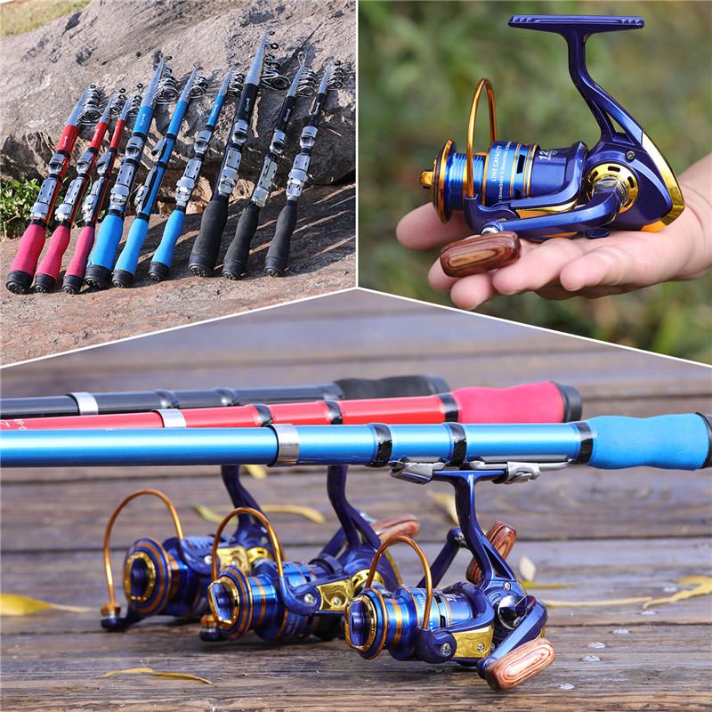 SOUGAYILANG Fishing Rod Reel Set Carbon Fiber Rod with Spinning Reel for Freshwater Saltwater Fishing