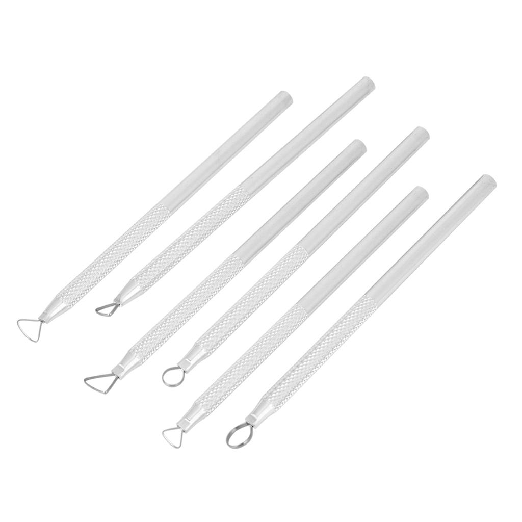 6PcsSet Aluminium Alloy Engraving Carving Scraper Clay Pottery Sculpting Tool Set