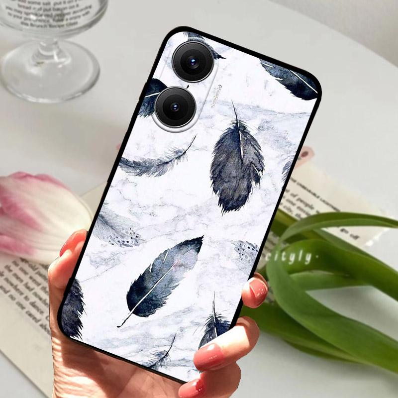 Чехол для POCO F7 Модный Силиконовый ТПУ Задняя Крышка Для Xiaomi Poco F7 F 7 5G Чехол для Телефона Мягкая Защитная Оболочка Capa Coque Fundas