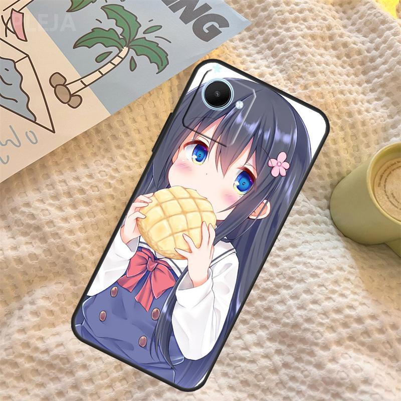 Аниме девушка мультфильм япония милый Чехол Для Realme C67 C63 C55 C51 C75 C61 C53 C35 C65 C71 11 12 13 14 15 Pro Plus GT6 GT7 Pro