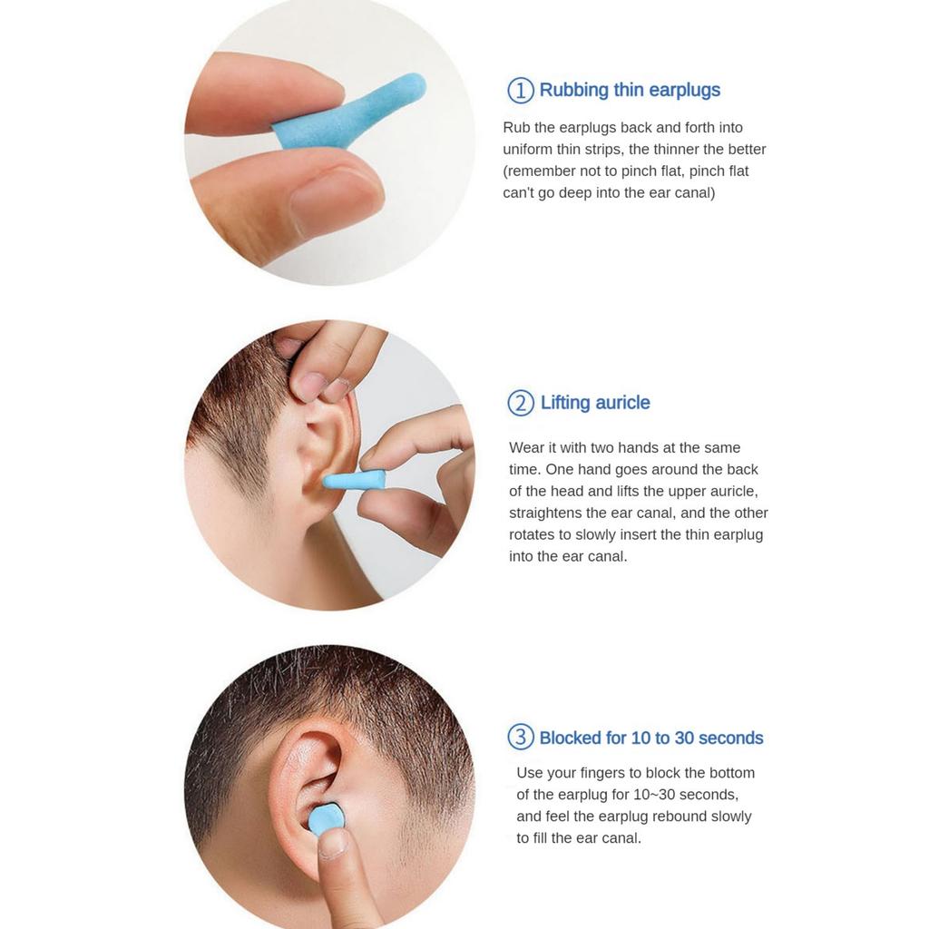 Мягкие звукоизоляционные беруши для сна, беруши, ультра-бесшумные противошумные губки, беруши с футляром для хранения, предложение для студентов