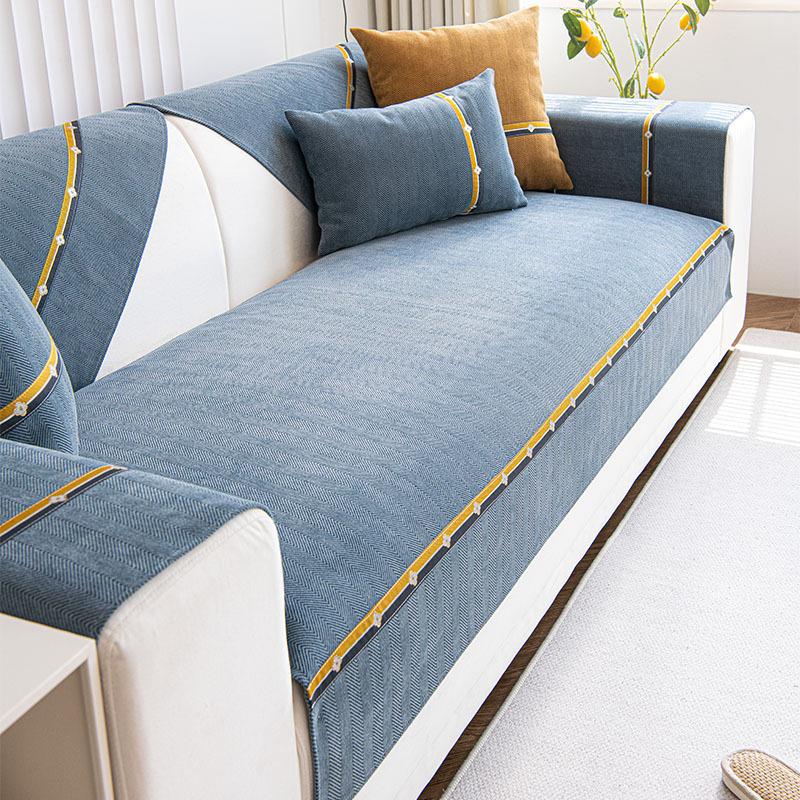 Универсальные чехлы для диванов Four Seasons, синель, чехол для дивана для гостиной, Нескользящая подушка, ковры, спинка дивана, подлокотник, полотенце