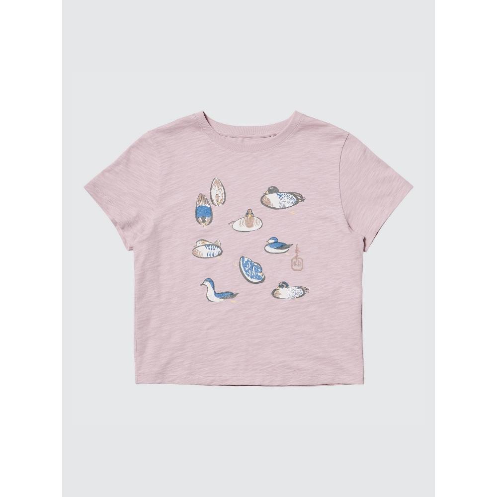 Uniqlo Япония Японский узор Животные Ut Короткая длина