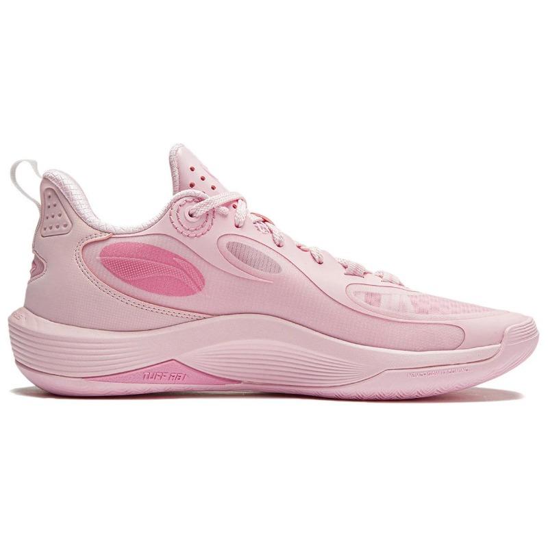 LiNing men basketball shoes pink ABPU007-4