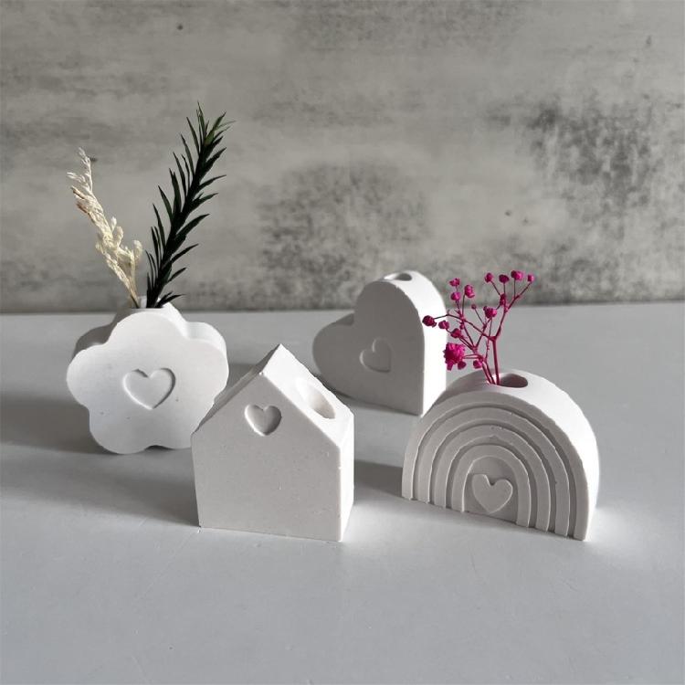 Элегантная прочная силиконовая форма-инструмент для цветочных горшков в форме радуги. Незаменимый аксессуар для домашнего использования. Энтузиасты эпоксидной смолы