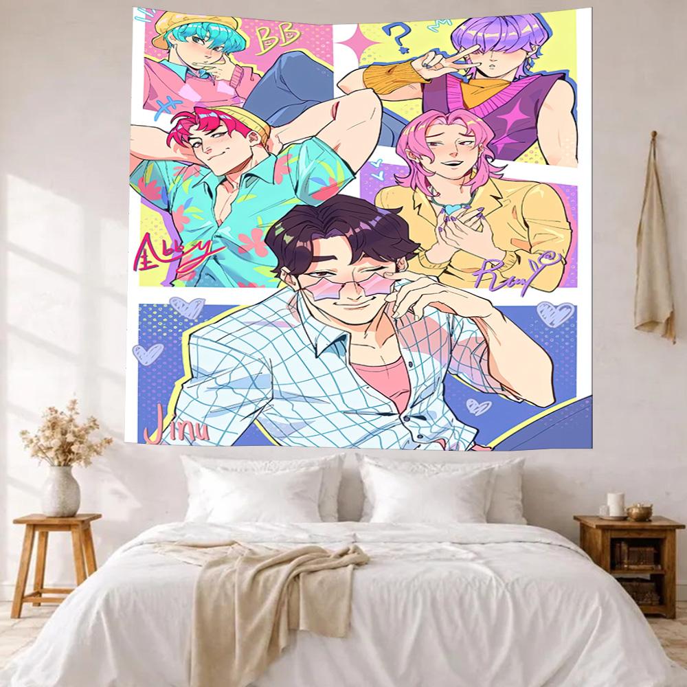 Saja Boys Wall Decor Tapestry Art For Pet Memorial Birthdaywedding Party Backdrop Family Gift