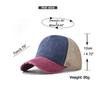Breathable Mesh Sun Hat Color-blocked Snapback Hat Summer Baseball Cap
