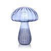 Simple Mushroom Shaped Vase Transparent Glass Vase Hydroponic Flower Plant Aromatherapy Bottle Creative Home Decoration