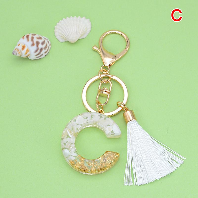 1 шт. Золотой брелок с кисточкой и буквами алфавита, брелок с английскими буквами