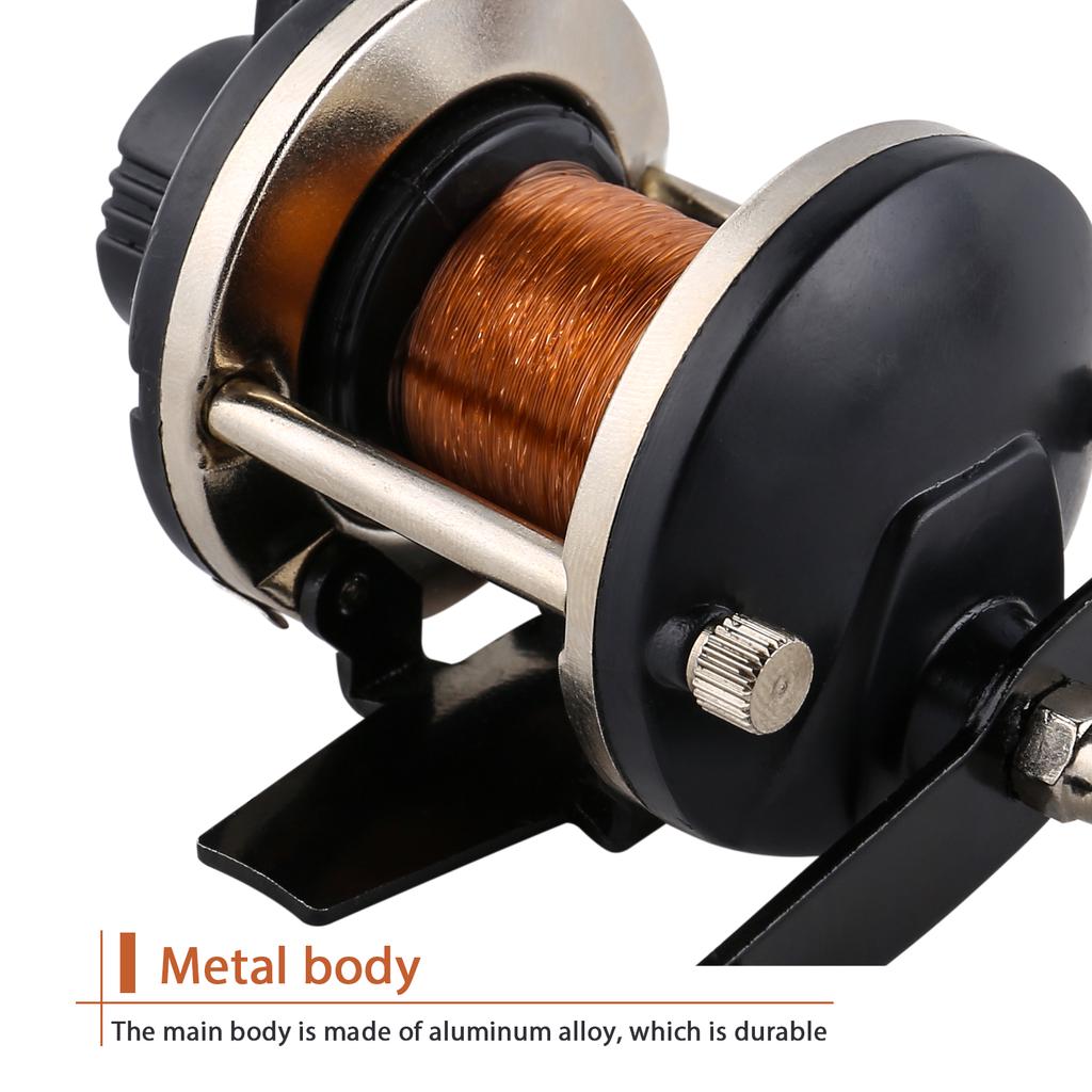 Мини-катушки для зимней рыбалки с леской из сплава, высококачественная катушка для троллинга
