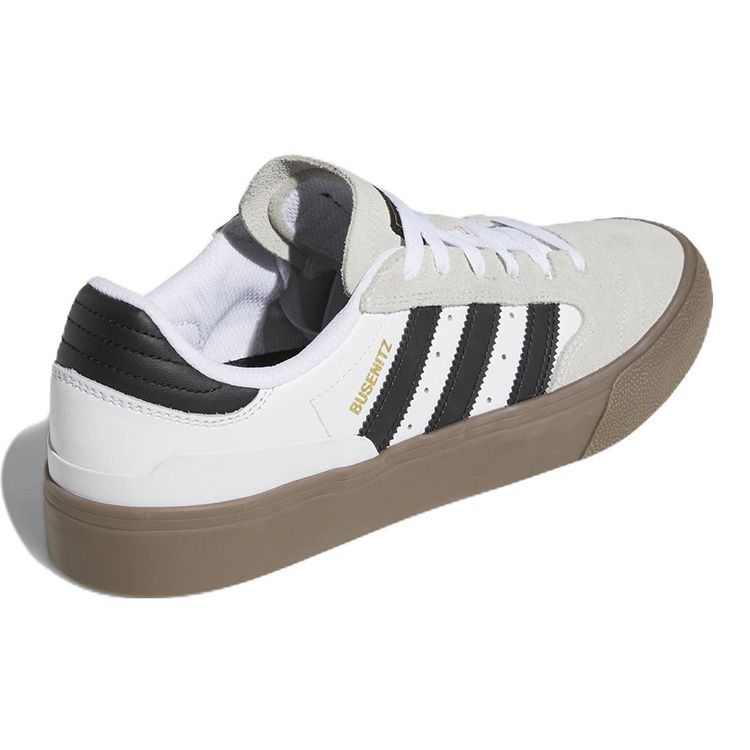 adidas Busenitz Vulc 2 White Gum Мужские кроссовки Cloud-White Core-Black Gold-Metallic GW3190