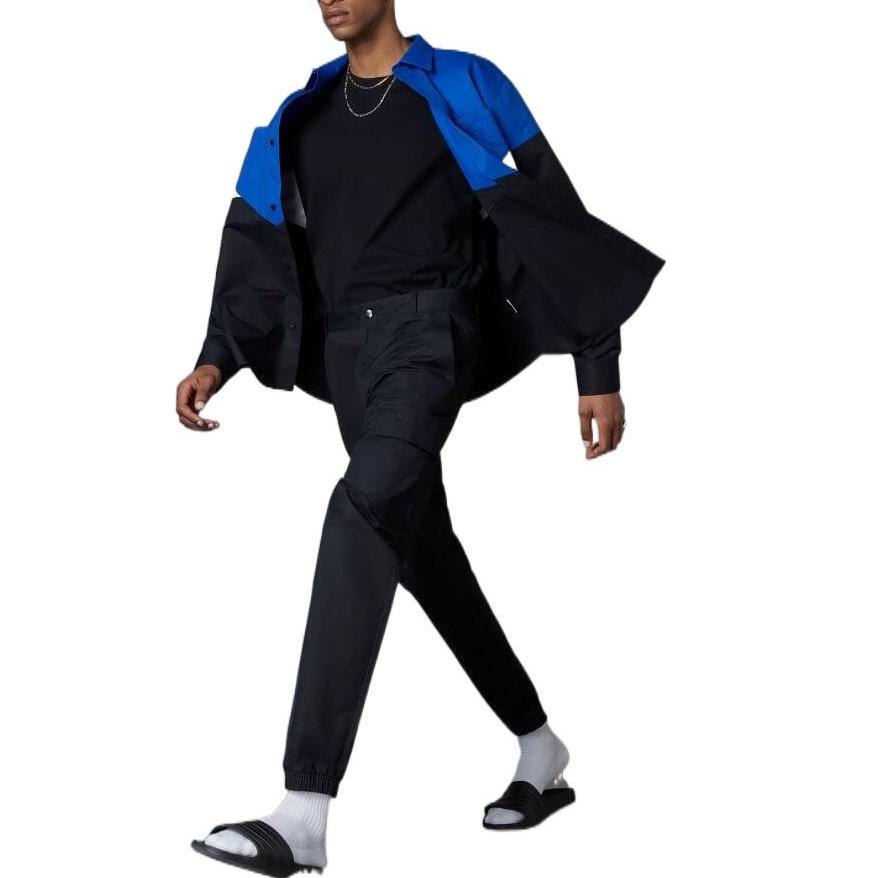 Adidas Originals Trefoil Blue Version Solid Cargo Joggers Men Bottoms Black HM6498