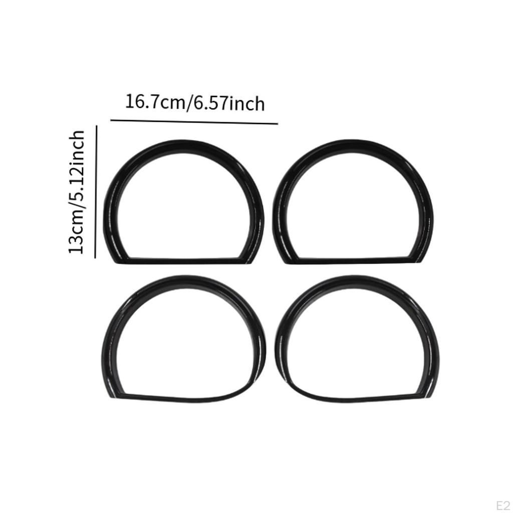 4 шт. Крышка абажура фары, обрамление для автомобильной фары, фара