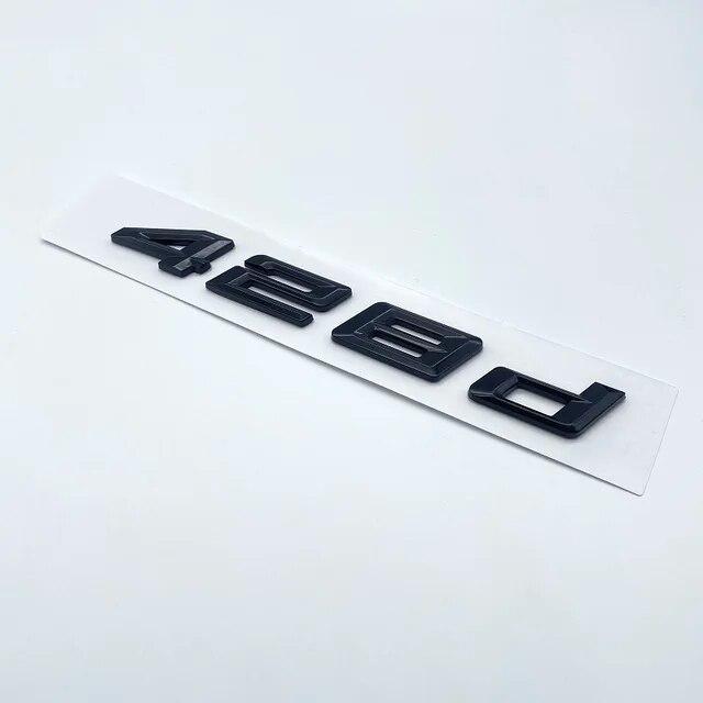 New Numbers Letters 420d 428d 430d 435d 440d ABS Emblem for BMW 4 Series F32 F33 F36 G22 G23 Car Trunk Nameplate Logo Sticker