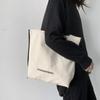 Новая холщовая сумка женская на плечо простая с надписью литературная сумка-тоут для покупок книжная сумка