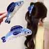 Fashion Sardines Hair Claw Clip for Women Girls Non Slip Cartoon Hairpin Acetate Print Cute Barrettes Gifts Apparel Accessories