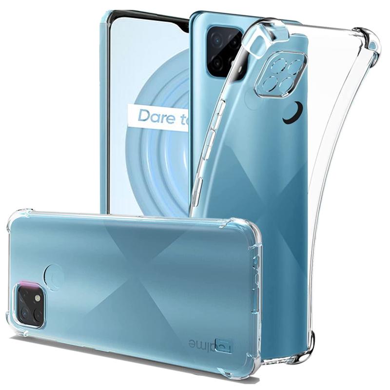 Противоударный прозрачный мягкий чехол для телефона OPPO Realme C21Y C25Y C11 C15 C21 C31 C35 C3 9 9i 8 8i 7 7i 6 Pro XT A55 A54 A94 A73 A53 A73 A93 4G 5G, чехол из ТПУ