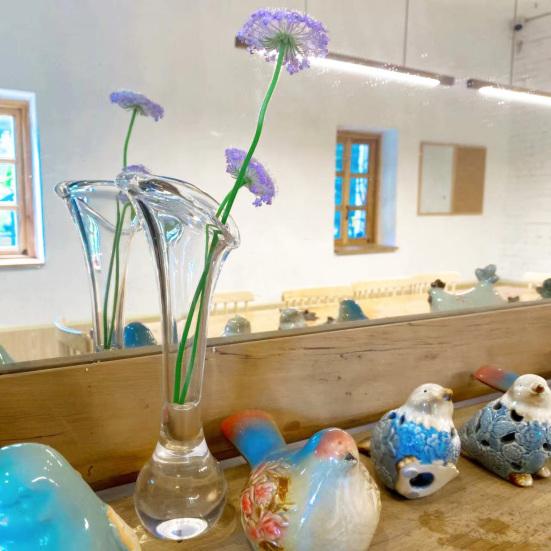 Прозрачная акриловая ваза для цветов Минималистичный современный держатель для цветов Контейнер Украшение для центра стола дома и офиса Декоративная ваза для цветочных растений