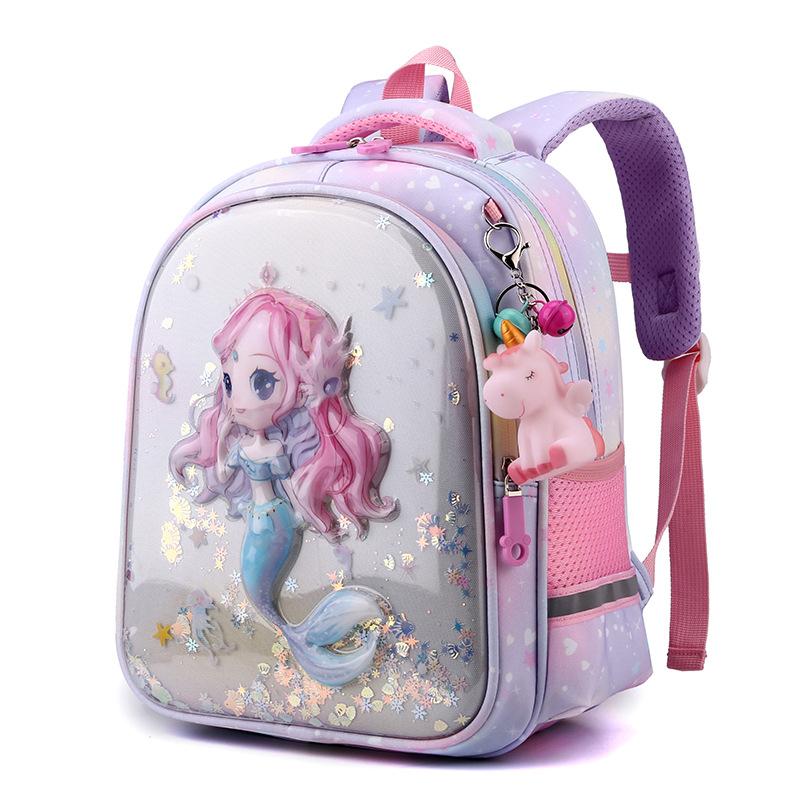 Водонепроницаемые сумки для детского сада для девочек, легкая защита позвоночника, милый рюкзак с рисунком единорога, сумка для дошкольников и начальной школы