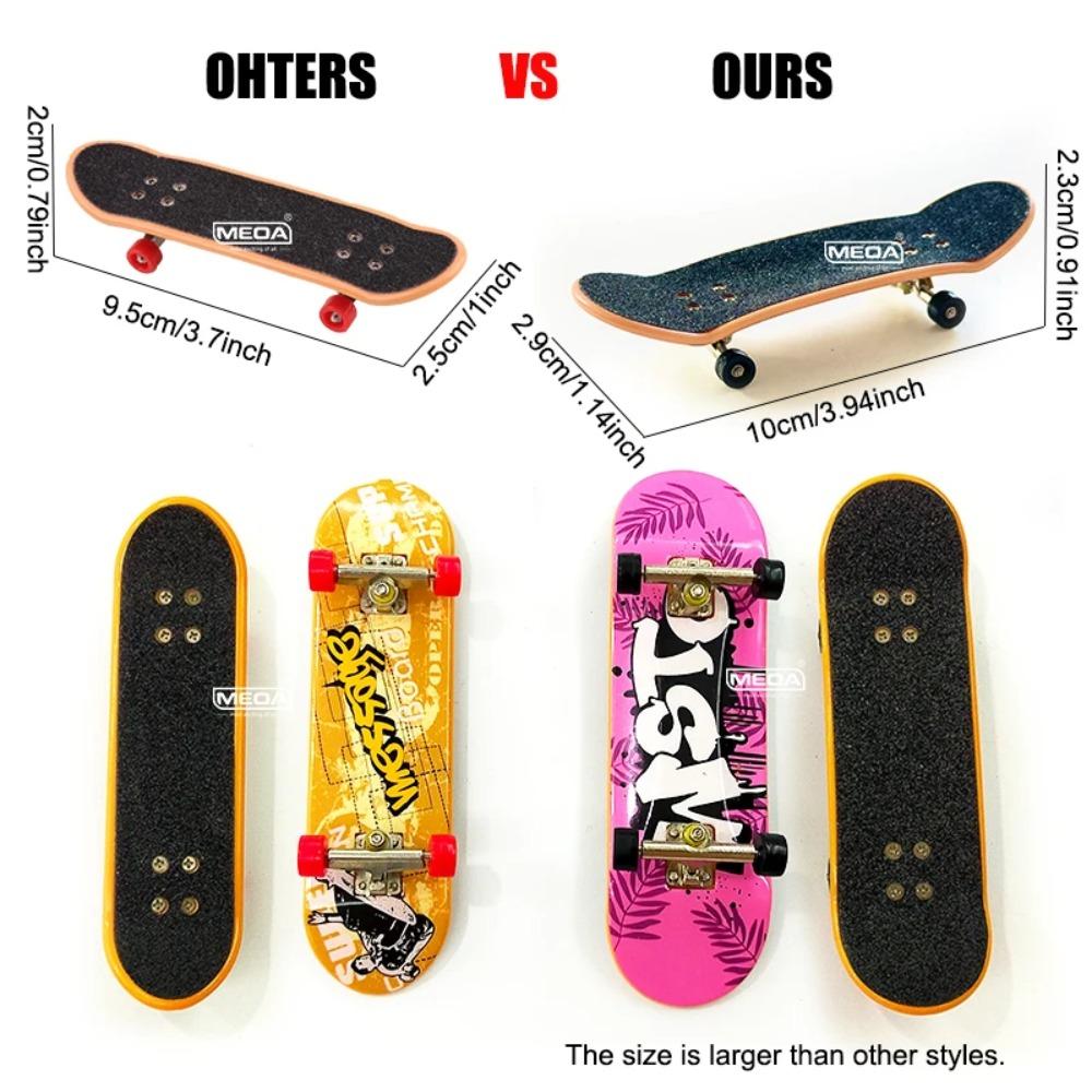 Wooden Finger Skateparks Kits Fingerboards Display Rack Metal Alloy Bridge Plastic Finger Boarding Fingertip Toys Digital Deck
