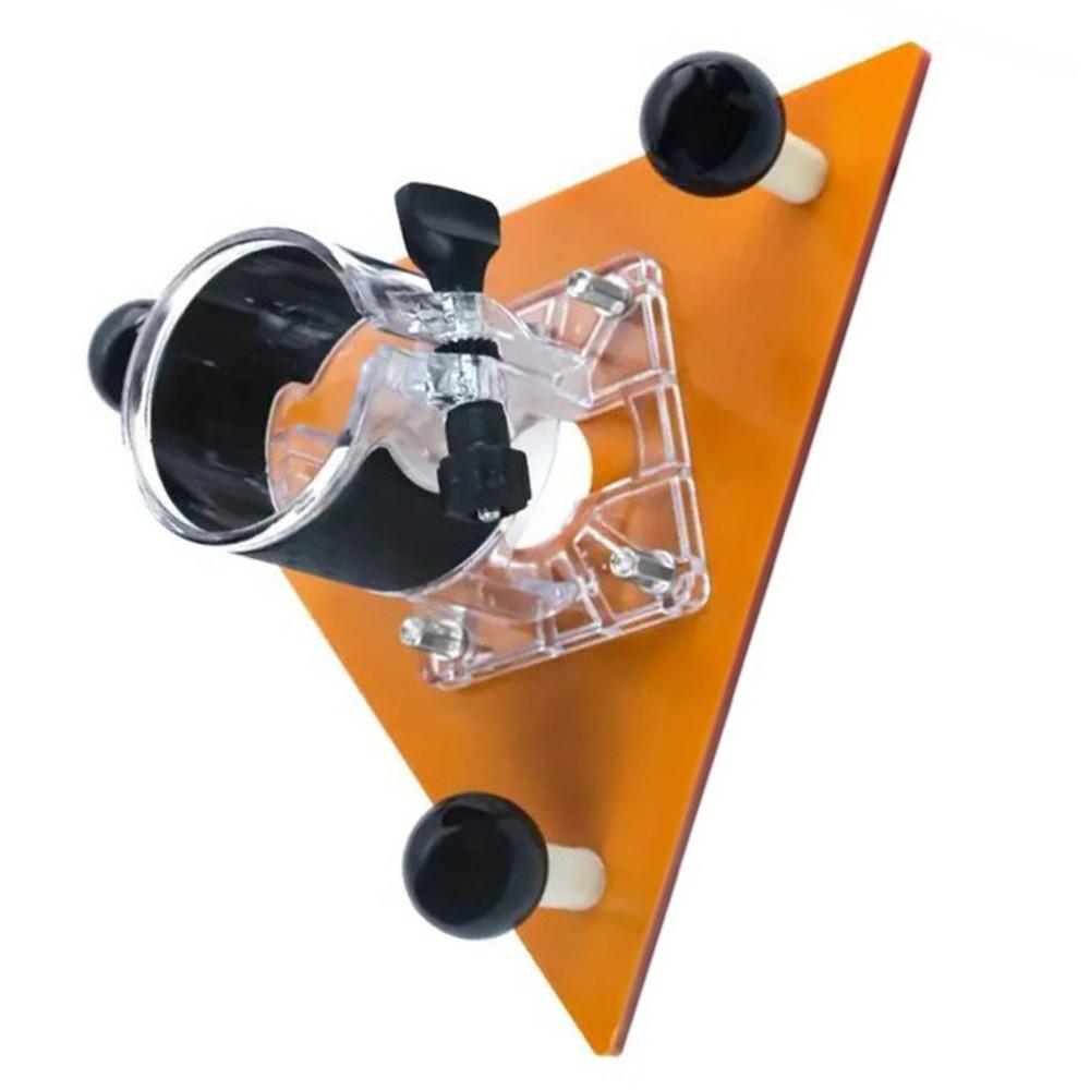 65mm Trimming Machine Balance Plate ABS Engineering Plastic Triangular Plate  Slotting