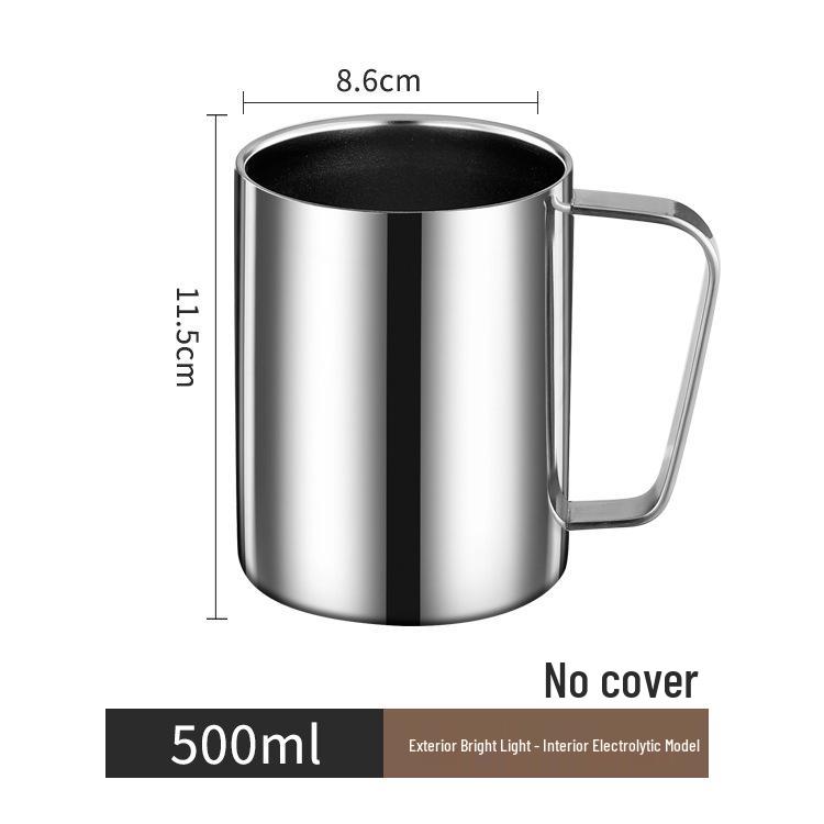 304 Stainless Steel Anti-Scald Double-Layer Water Cup for Kids and Students with Engraving