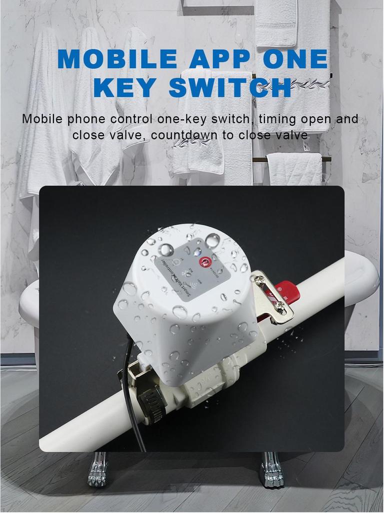 Контроллер робота-клапана Tuya Smart WiFi для датчиков обнаружения протечек