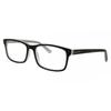 Full Rim Rectangle Black Smartbuy Collection Chakaia A56e Fashion Unisex Eyeglasses