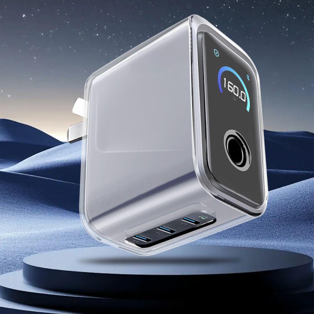Clear Protective Charger Cover Portable Charger Shell for Anker Prime Charger 160W 3-Port Storage