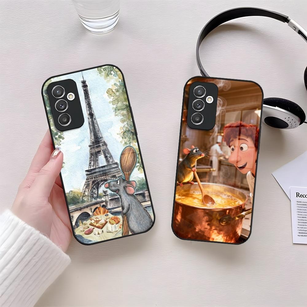 Чехол для телефона Disney Ratatouille Стеклянный Для Samsung S24 S26 S23 S20 S25 S21 S22 Ultra Fe Plus A05 A06 A16 A26 A36 A56 Coque