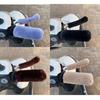 A Set Warm Insulation Motorcycle Handle Guards Three-Wheeled Plush Hand  Winter Riding