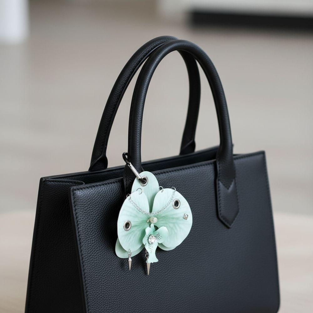 Exquisite Moth Orchids Keychain Bag Backpack Decor Butterfly Orchid Keychain Friend's Gift