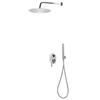 VidaXL Shower System Stainless Steel 201 Silver, Stainless Steel 201 with Mirror Finish, Plastic