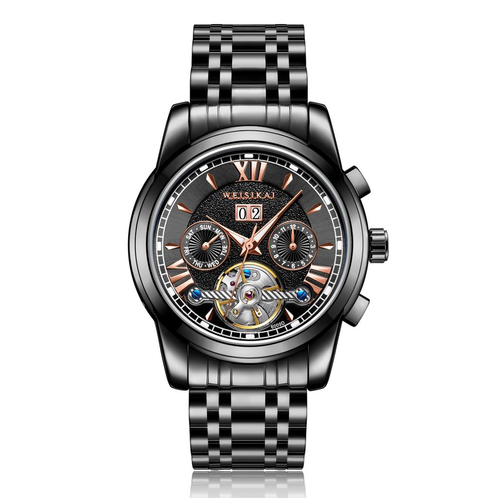 Новые роскошные мужские часы высшего бренда с коробкой, простые деловые водонепроницаемые часы, мужские механические часы