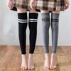 Thicken Stripe Leg Socks Warm Foot Cover Simple Wool Leg Warmers  Autumn