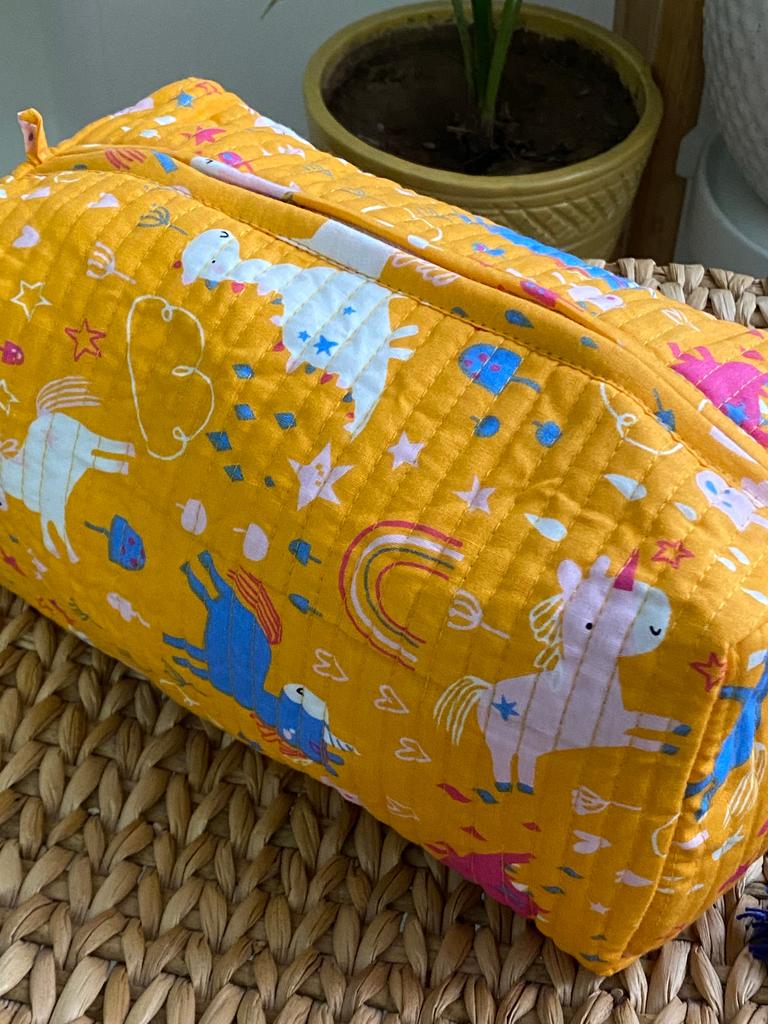 LARGE Multipurpose Quilted Pouch/ Bag