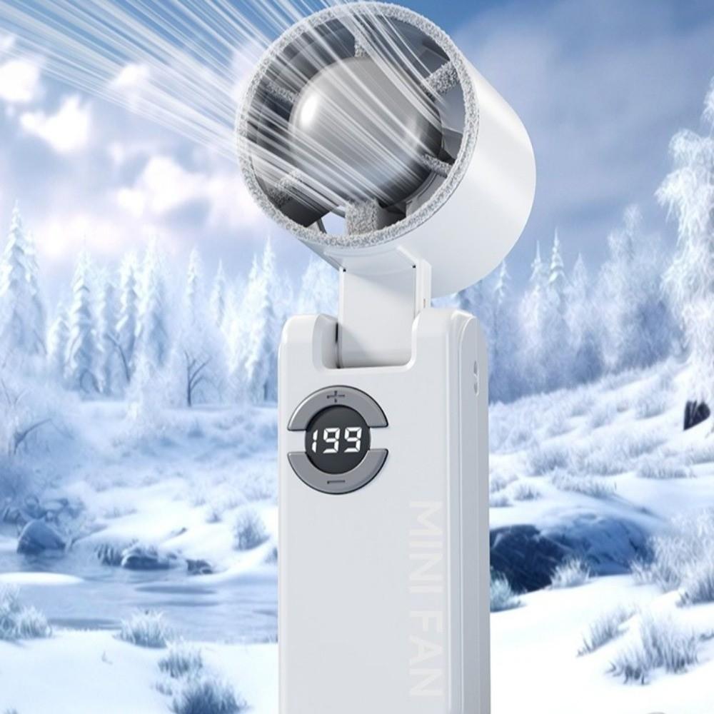 High-Speed Foldable Handheld Fan Portable Small Electric Fan Pocket Turbo Fan Camping