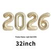 2026 Large Foil Number Balloons Set: 32'' & 40'' for New Year's Celebrations