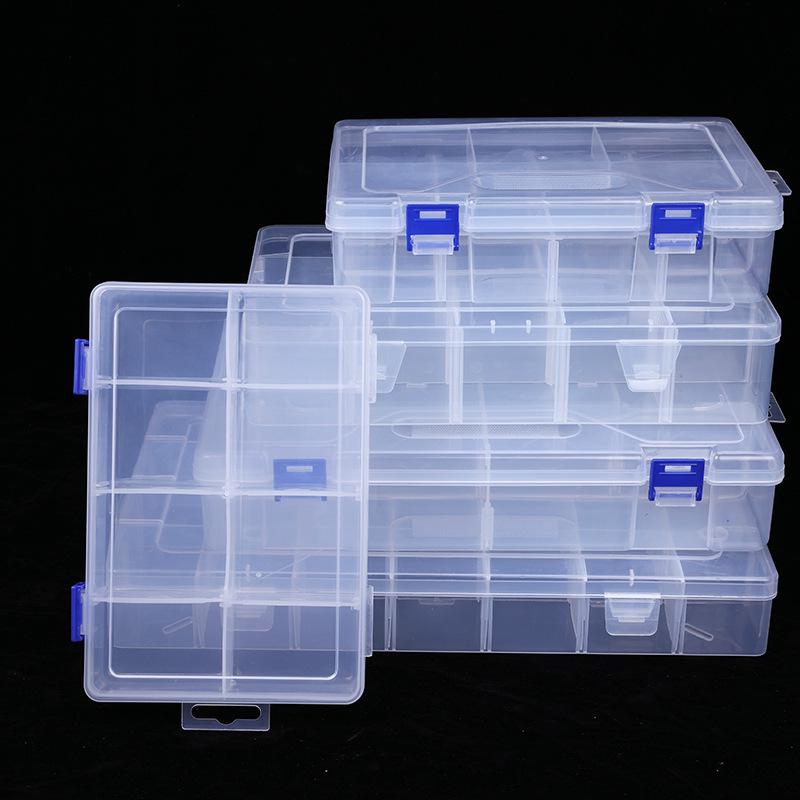 Пластиковая шкатулка для хранения украшений со съемной крышкой для сережек, браслетов и ожерелий