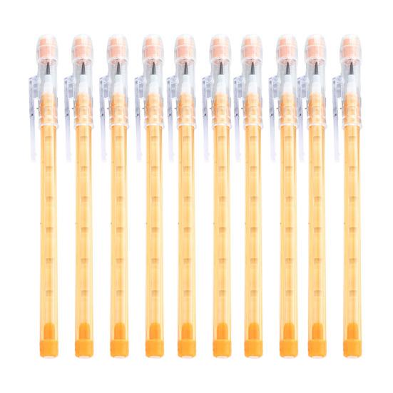 10 шт. прозрачных карандашей, не требующих заточки, складные карандаши, многоточечные, выдвижные, пластиковые карандаши