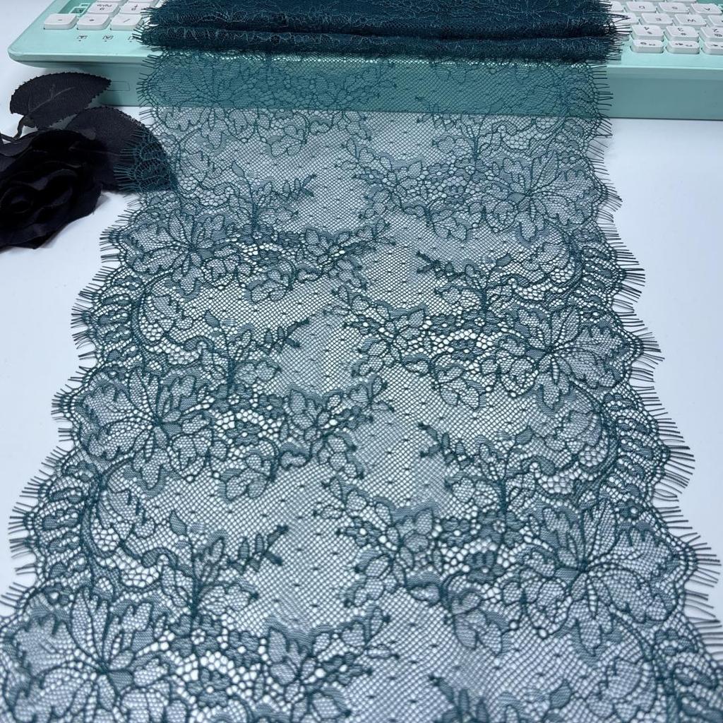 (6 цветов) 3 метра французского кружева шантильи, неэластичное кружево с ресничками для нижнего белья, платья, домашнего декора, рукоделия