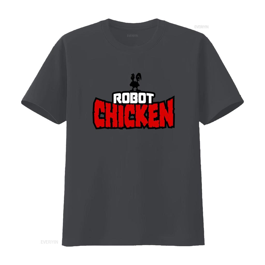 ROBOT CHICKEN TV Show T Shirt Unique and Stylish Design for Fans vintage Washed homme Comfortable Stretched Slightly fashion