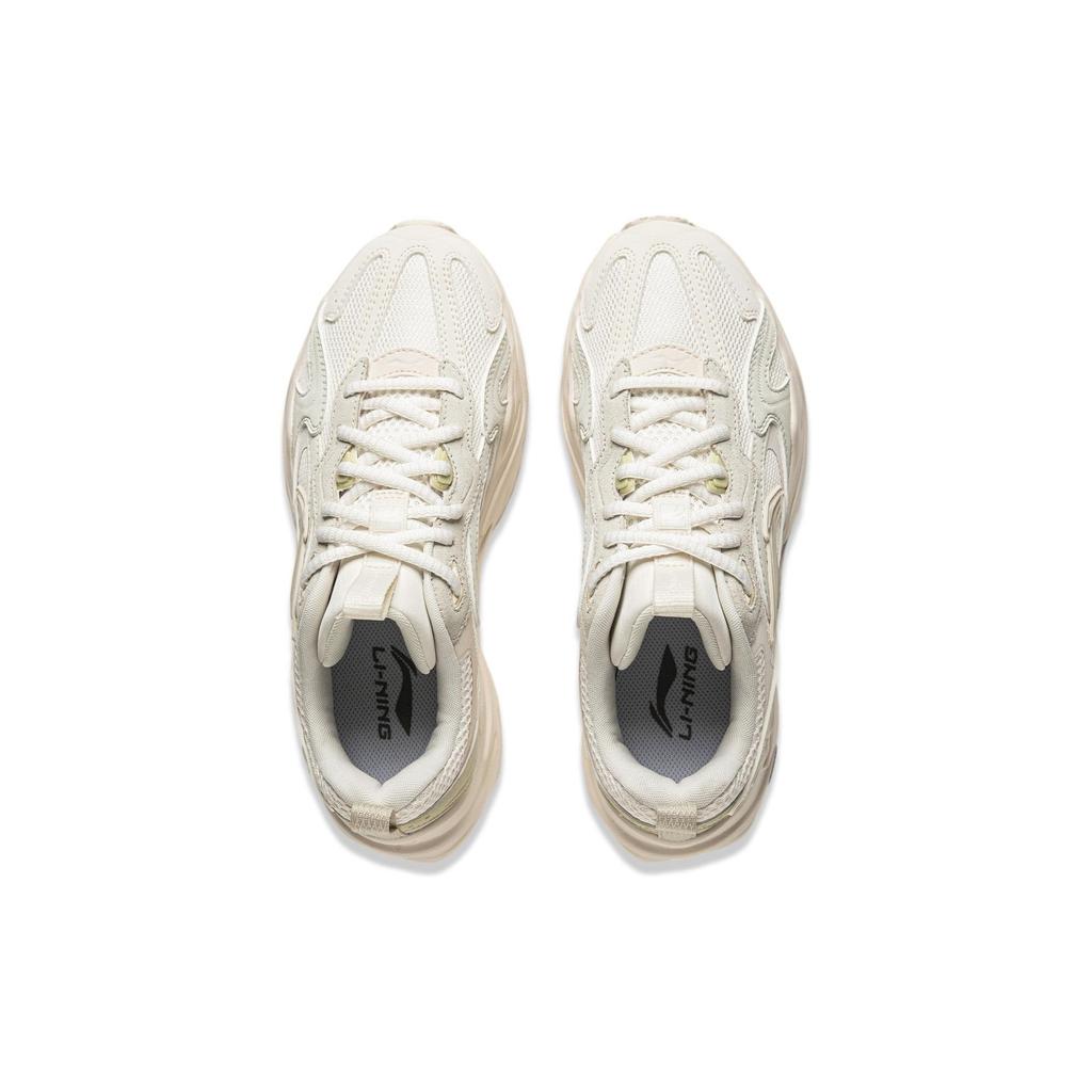 Li Ning Meteor Versatile Retro Dad Shoes Thick Sole Height Increasing Shock Absorption Non-Slip Wear-Resistant Support Low-Top Casual Shoes AGCU122-2