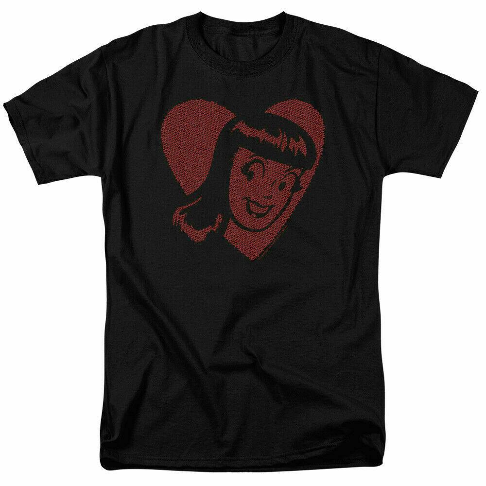 Archie Comics Veronica Hearts T Shirt Licensed Comic Book Tee Black