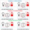 12/16/19/22mm Black shell Push Button Switch Metal Waterproof Latching Momentary LED Light Car Engine Power Switch Blue Red HUSA