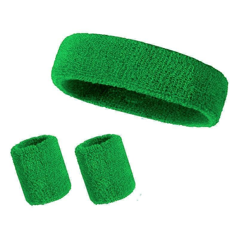 Sports Headband and Wrist Strap 3-piece Set, Sports Football Sweat Absorber, Girl's Headband and Wrist Sweatband
