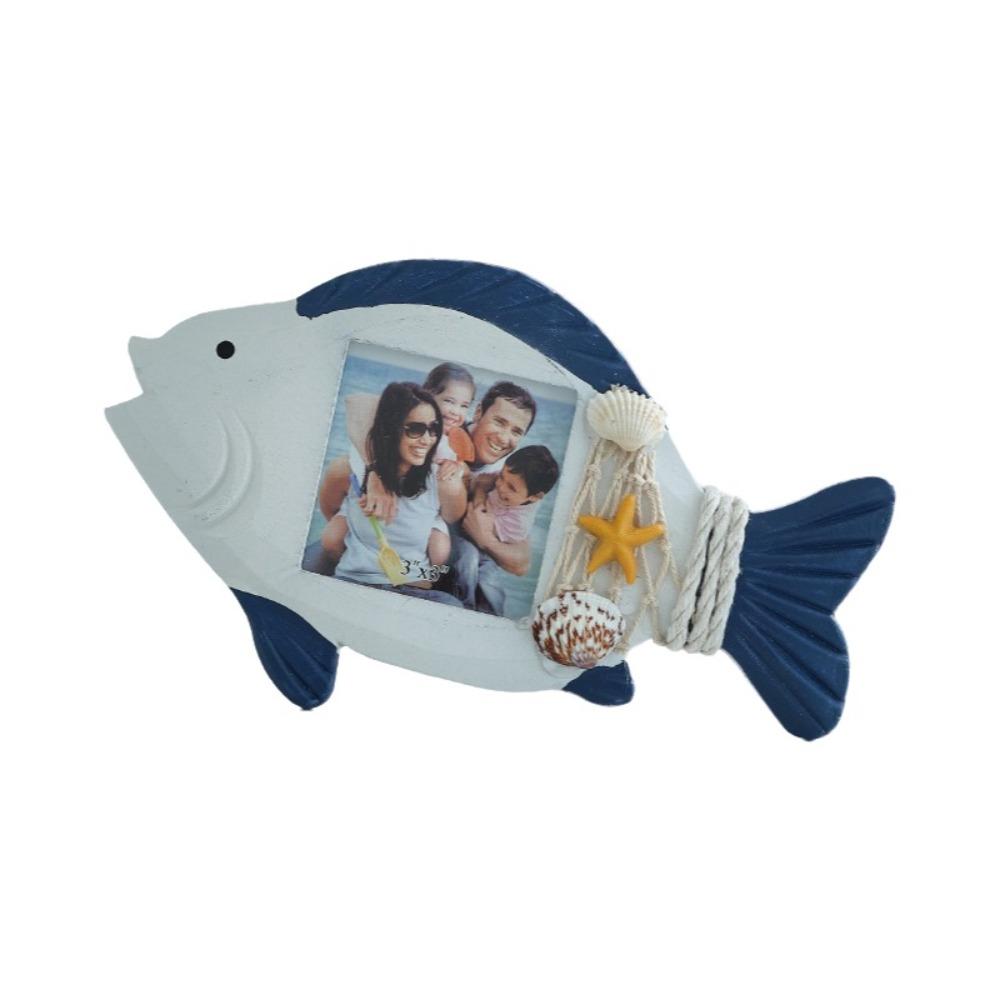 Unique-shaped Ocean-Themed Photo Frame Wooden Instant Photo Frame  Living Room